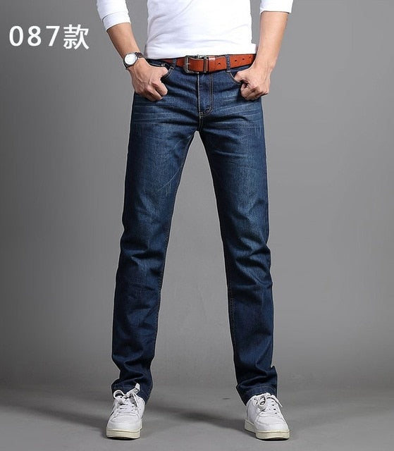 New Men's Fashion Jeans Business Casual Stretch