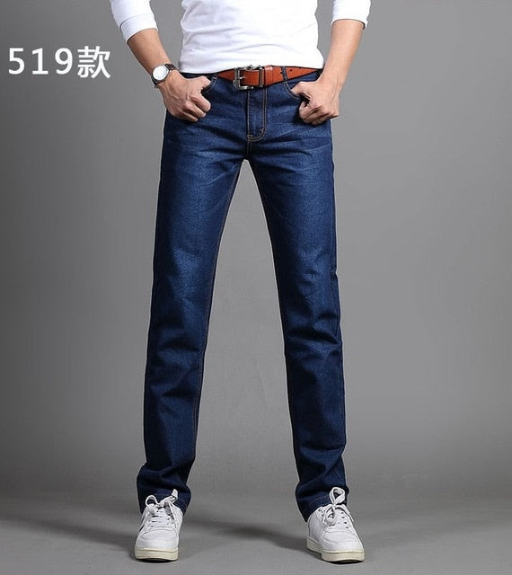 New Men's Fashion Jeans Business Casual Stretch