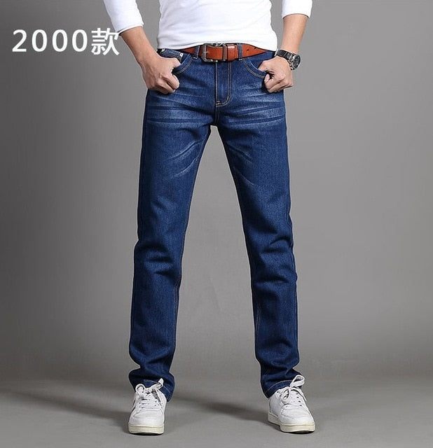 New Men's Fashion Jeans Business Casual Stretch